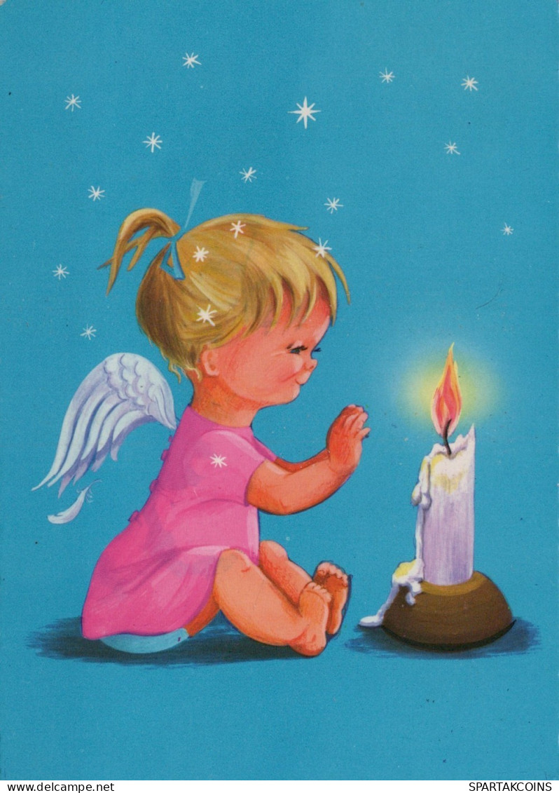 ANGELO Buon Anno Natale Vintage Cartolina CPSM #PAJ001.A - Engel