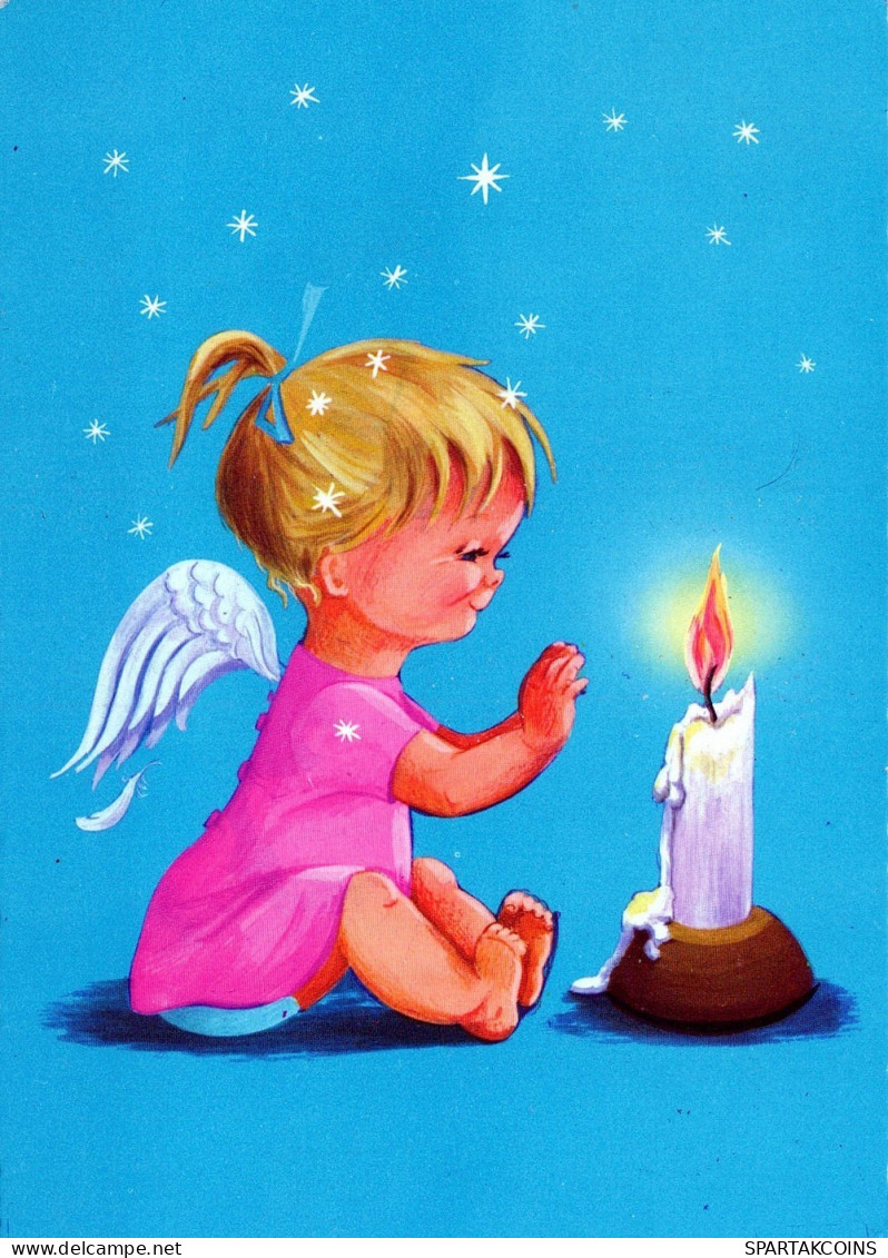 ANGELO Buon Anno Natale Vintage Cartolina CPSM #PAJ001.A - Engel