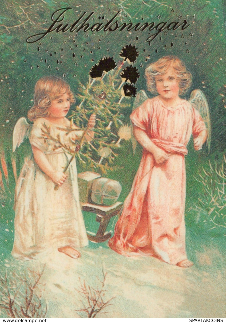 ANGEL CHRISTMAS Holidays Vintage Postcard CPSM #PAH924.A - Engel