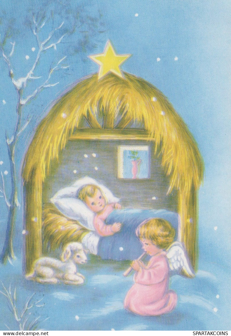 ANGEL CHRISTMAS Holidays Vintage Postcard CPSM #PAH753.A - Engel