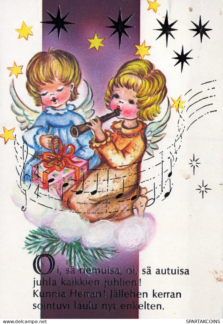 ANGEL CHRISTMAS Holidays Vintage Postcard CPSM #PAH643.A - Engelen