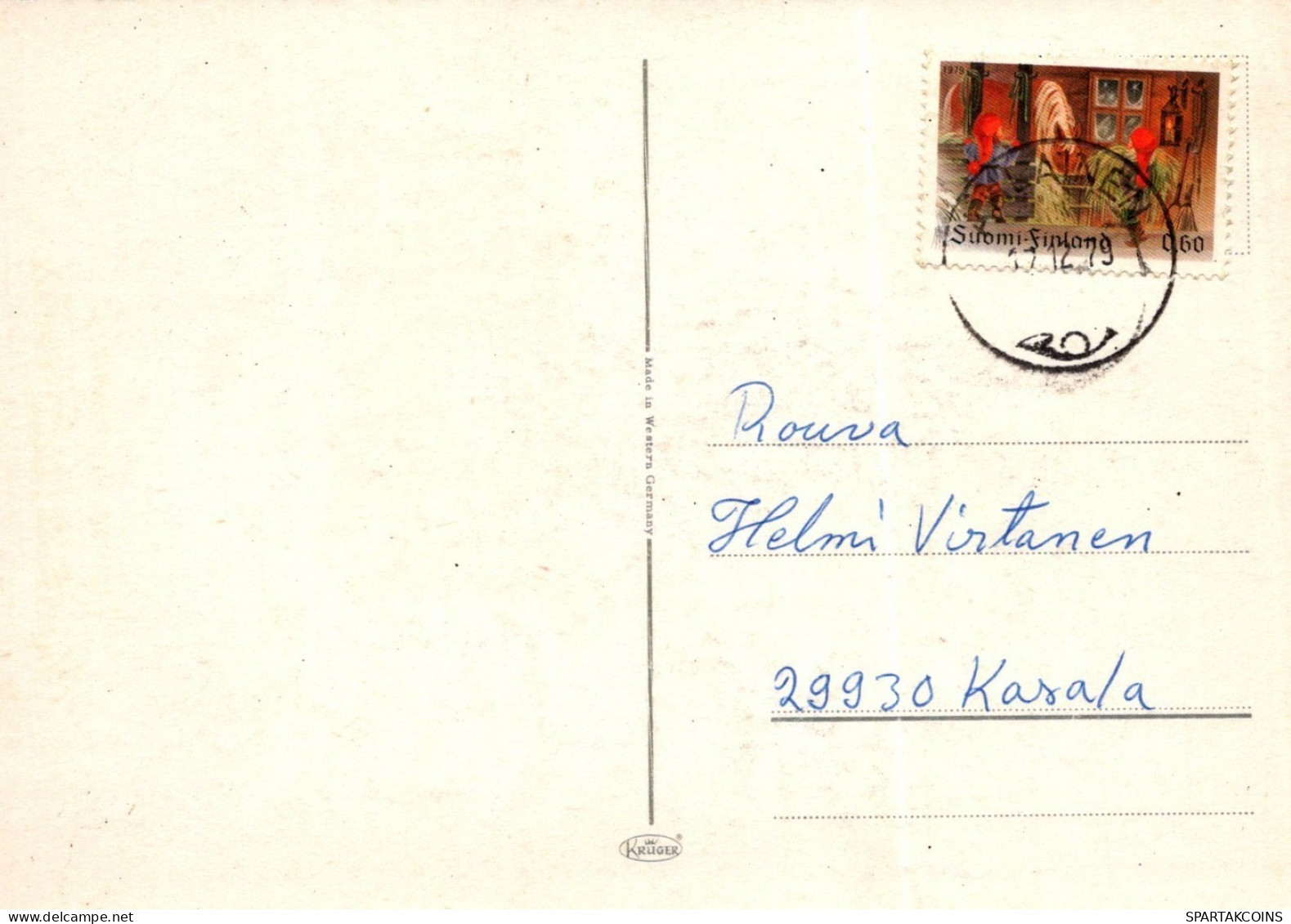 ANGE NOËL Vintage Carte Postale CPSM #PAH641.A - Angeli