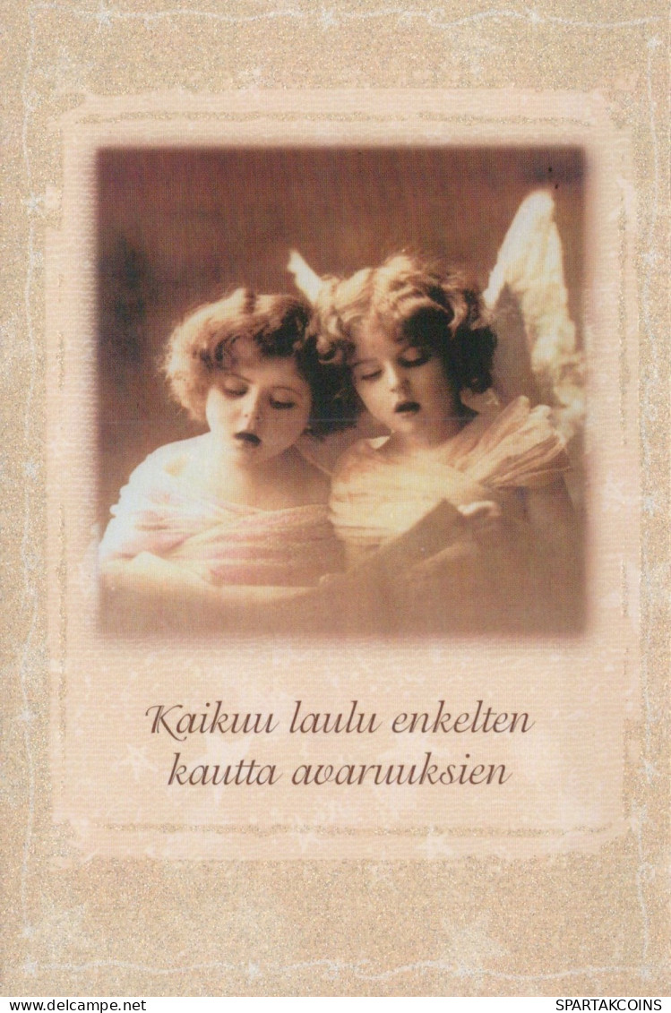 ENGEL WEIHNACHTSFERIEN Feiern & Feste Vintage Ansichtskarte Postkarte CPSM #PAH632.A - Engel