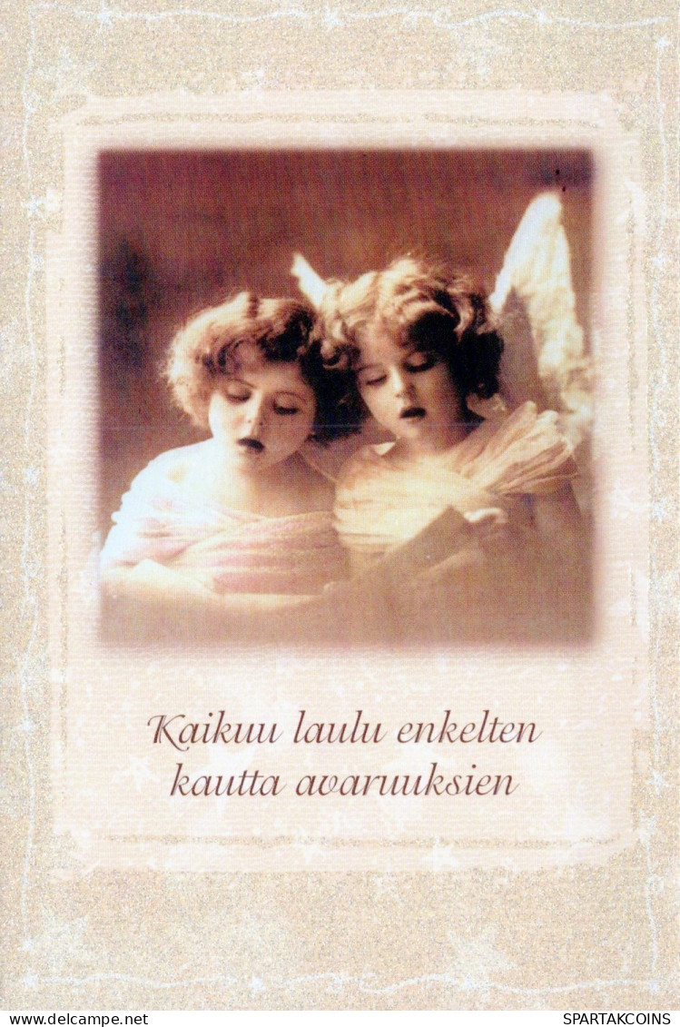 ENGEL WEIHNACHTSFERIEN Feiern & Feste Vintage Ansichtskarte Postkarte CPSM #PAH632.A - Engelen