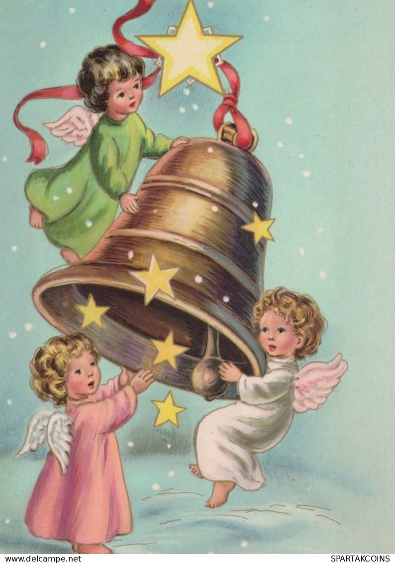 ANGEL CHRISTMAS Holidays Vintage Postcard CPSM #PAG998.A - Angeli