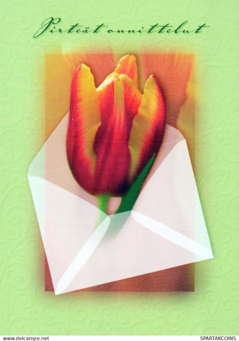 FLOWERS Vintage Postcard CPSM #PBZ774.A - Flowers