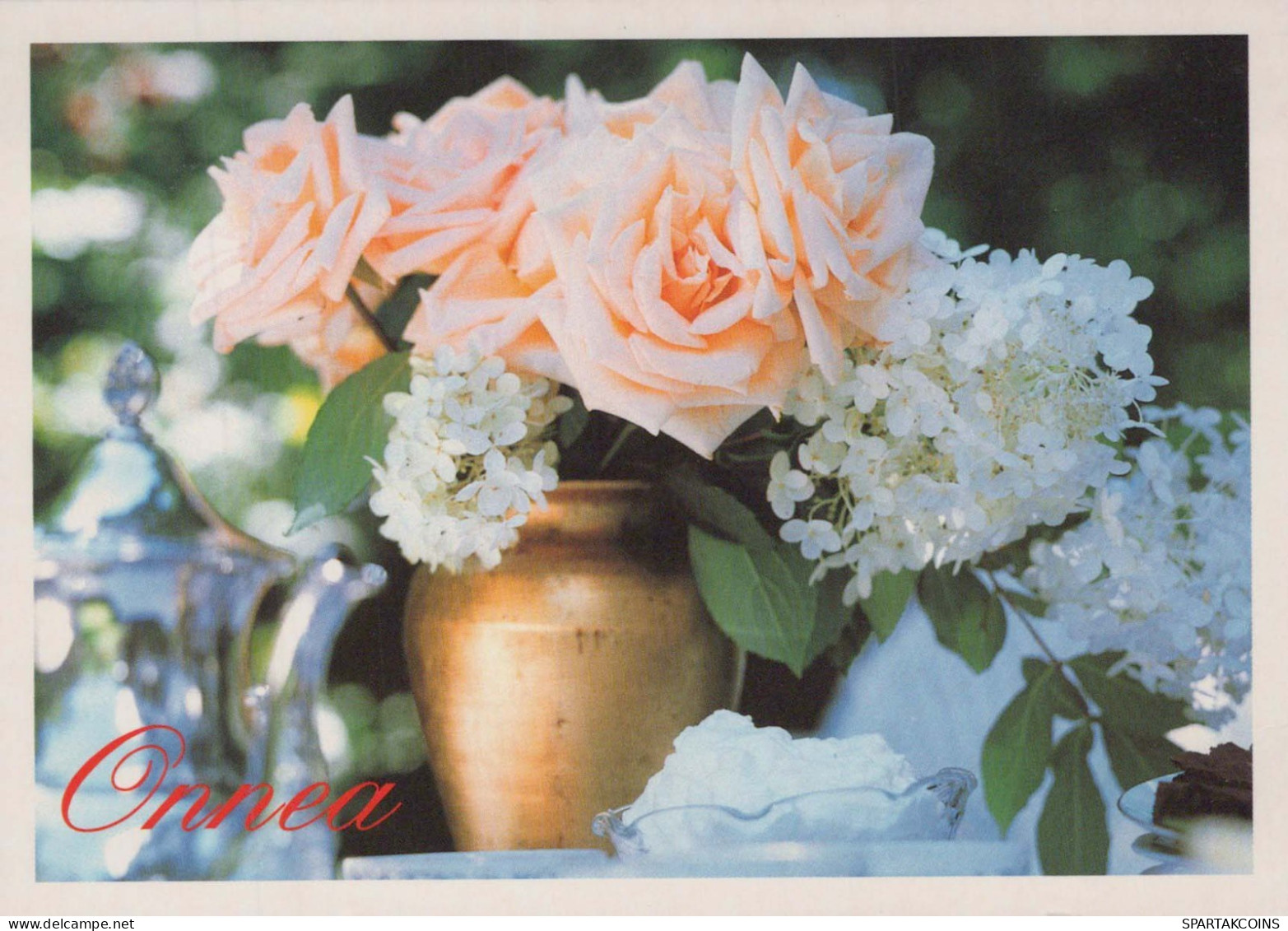FLOWERS Vintage Ansichtskarte Postkarte CPSM #PBZ648.A - Flowers