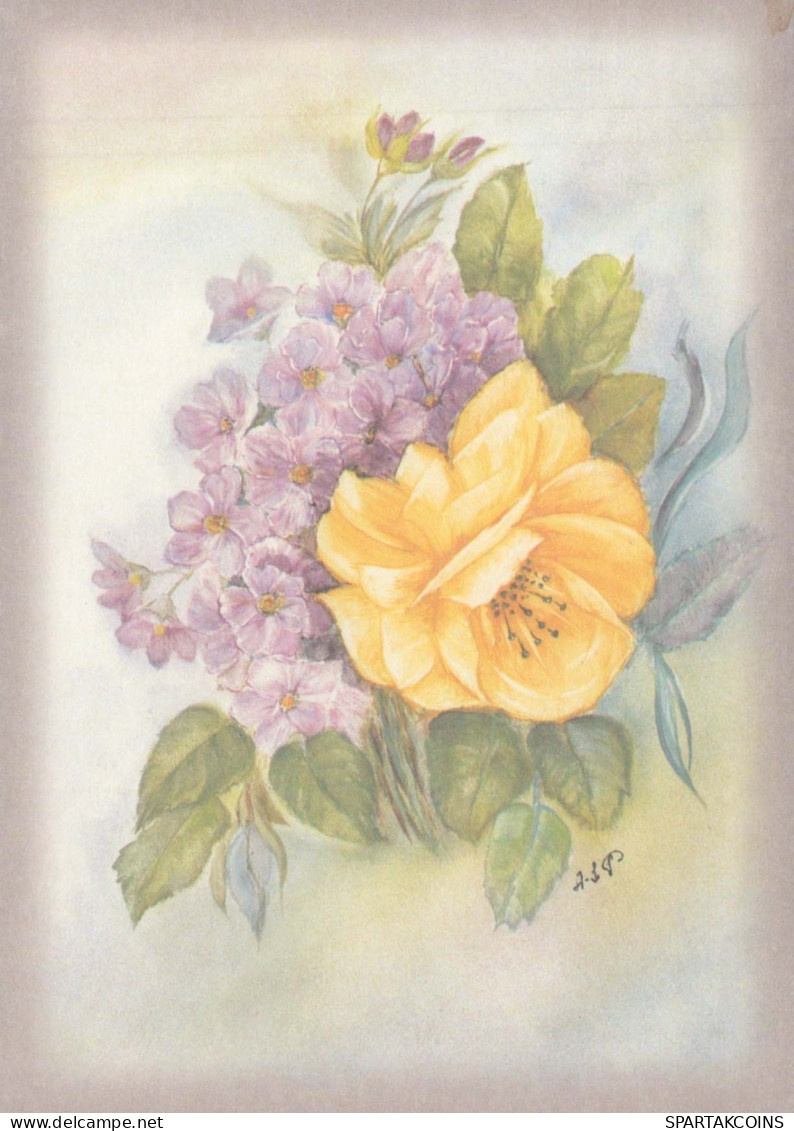 FLORES Vintage Tarjeta Postal CPSM #PBZ565.A - Flowers