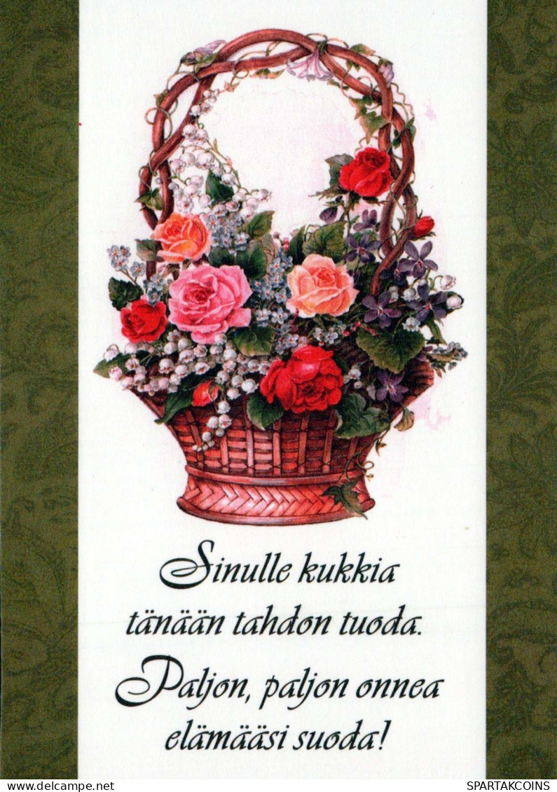 FLOWERS Vintage Postcard CPSM #PBZ509.A - Flowers