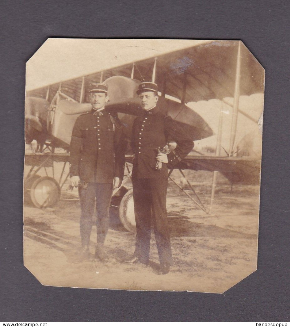 Photo Originale Amateur Aviation Avion à Identifier Militaires 15è Et 55è Regiment  3890 - Luchtvaart