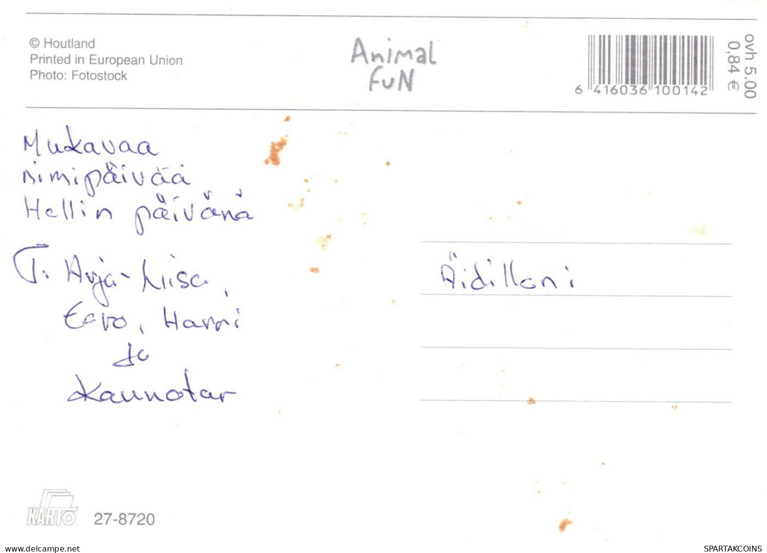CHIEN Animaux Vintage Carte Postale CPSM #PAN770.A - Honden