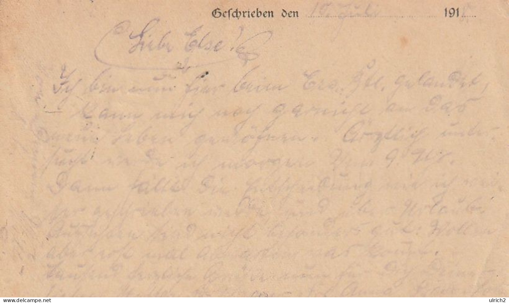 Feldpostkarte - Train-Ersatz-Abt. 3. Krankenträgerabtlg. - Berlin 1918 (69360) - Cartas & Documentos