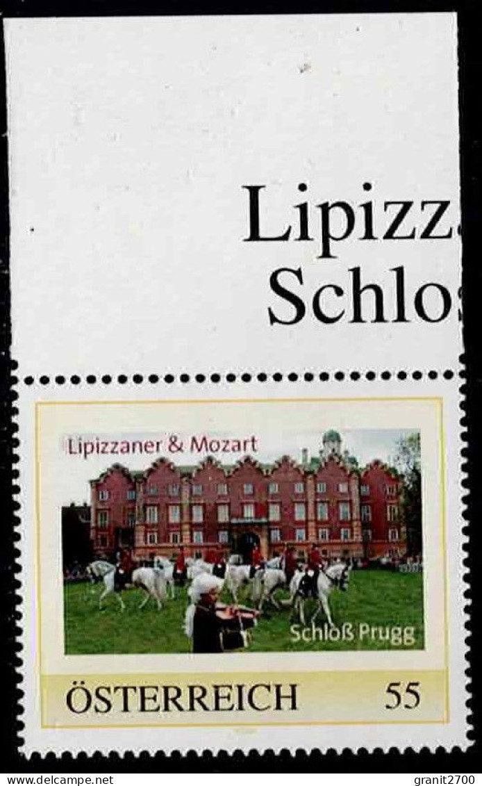 PM  Schloß Prugg - Lipizzaner & Mozart Ex Bogen Nr. 8012419   Postfrisch - Persoonlijke Postzegels