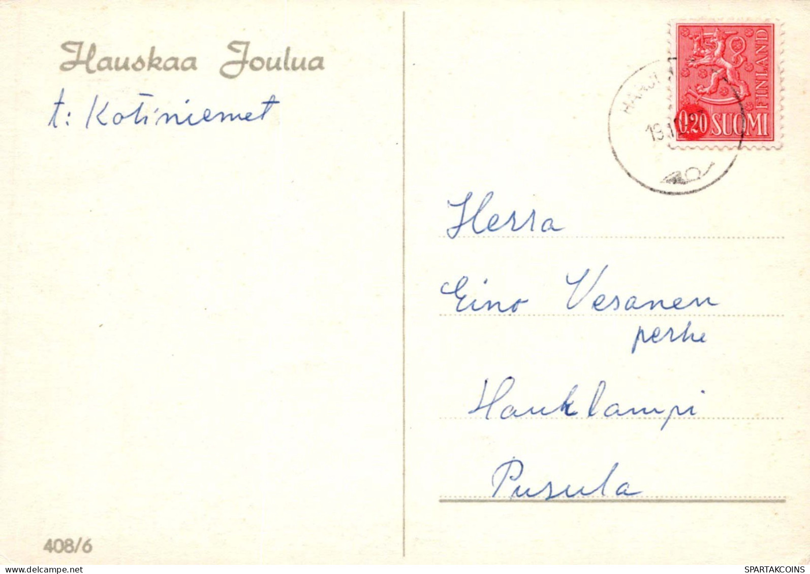 WEIHNACHTSMANN SANTA CLAUS Neujahr Weihnachten Vintage Ansichtskarte Postkarte CPSM #PBL187.A - Santa Claus