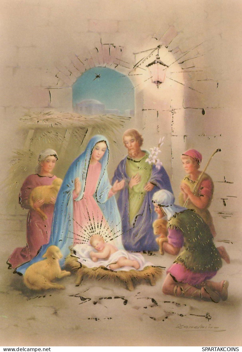 Virgen Mary Madonna Baby JESUS Christmas Religion #PBB712.A - Jungfräuliche Marie Und Madona