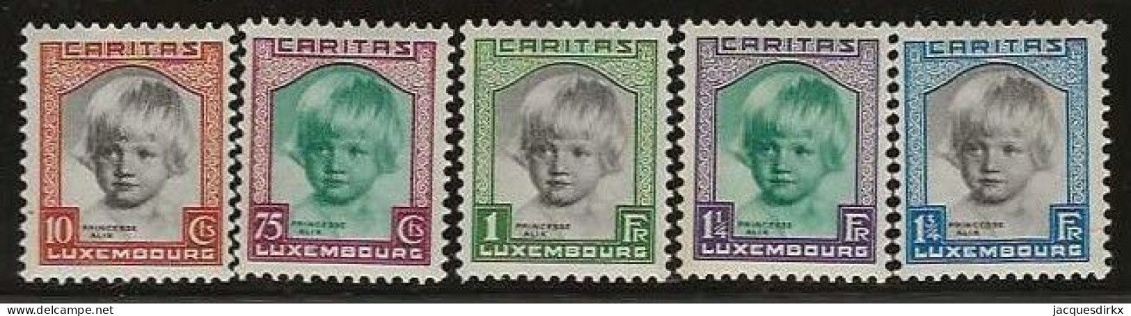 Luxembourg  .  Y&T   .    234/238    .   ** (234: * )    .    Neuf Avec Gomme Et SANS Charnière - Unused Stamps