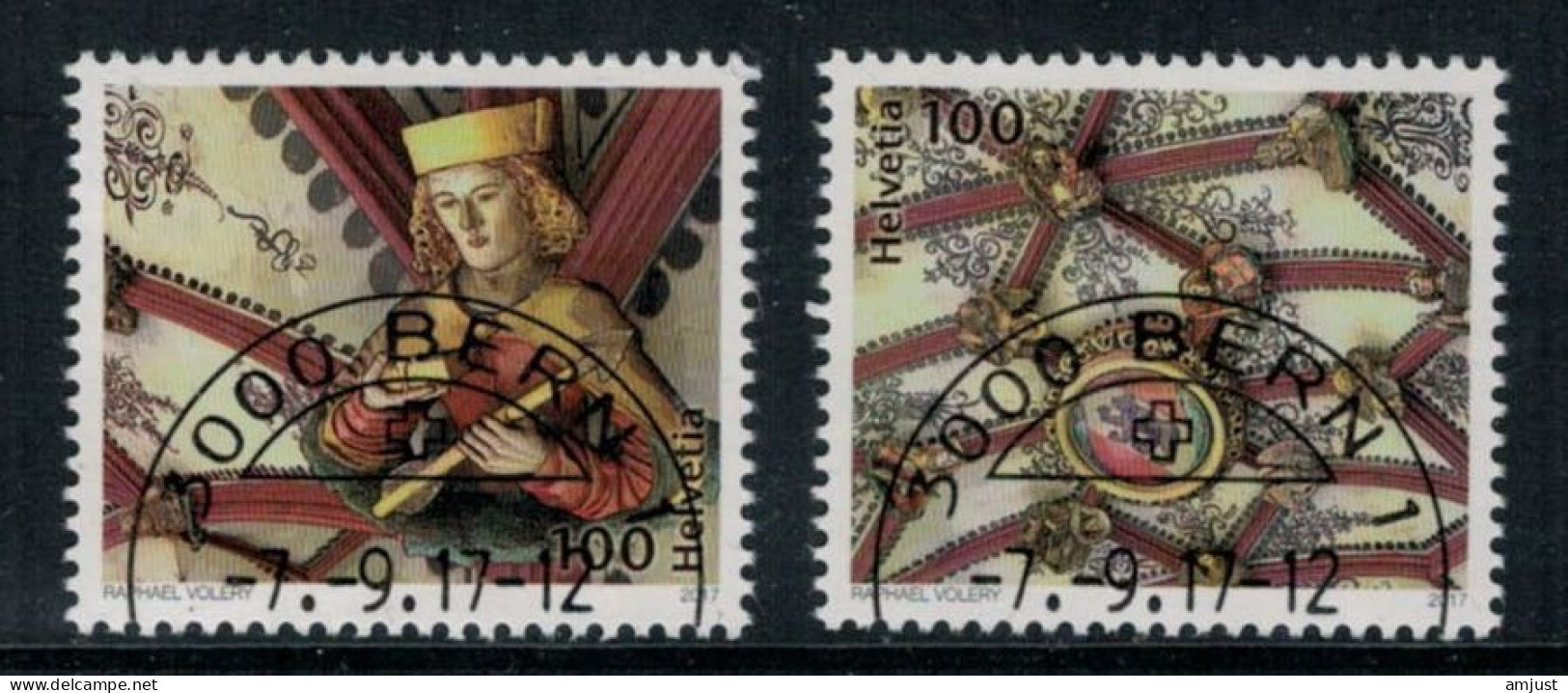 Suisse /Schweiz/Svizzera/Switzerland // 2017 // 500 Ans Des Voutes Cathédrale De Berne Oblitéré No. 1654-1655 - Used Stamps