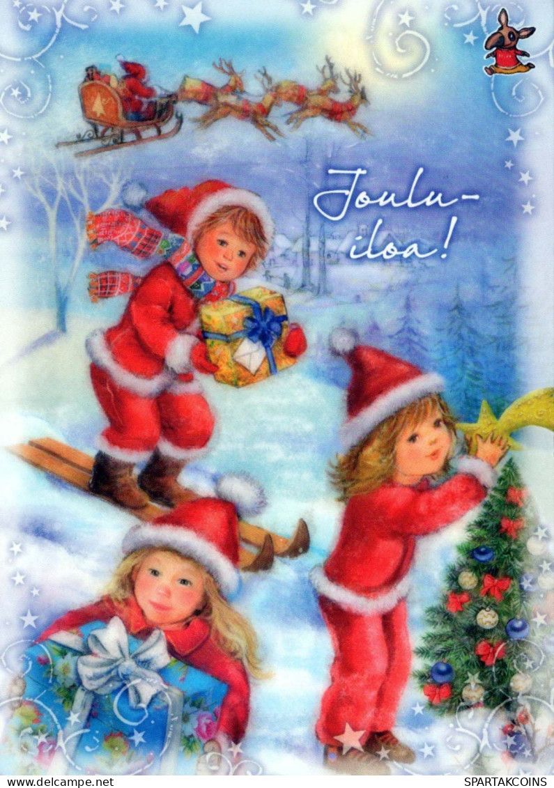 Buon Anno Natale BAMBINO Vintage Cartolina CPSM #PAY751.A - New Year