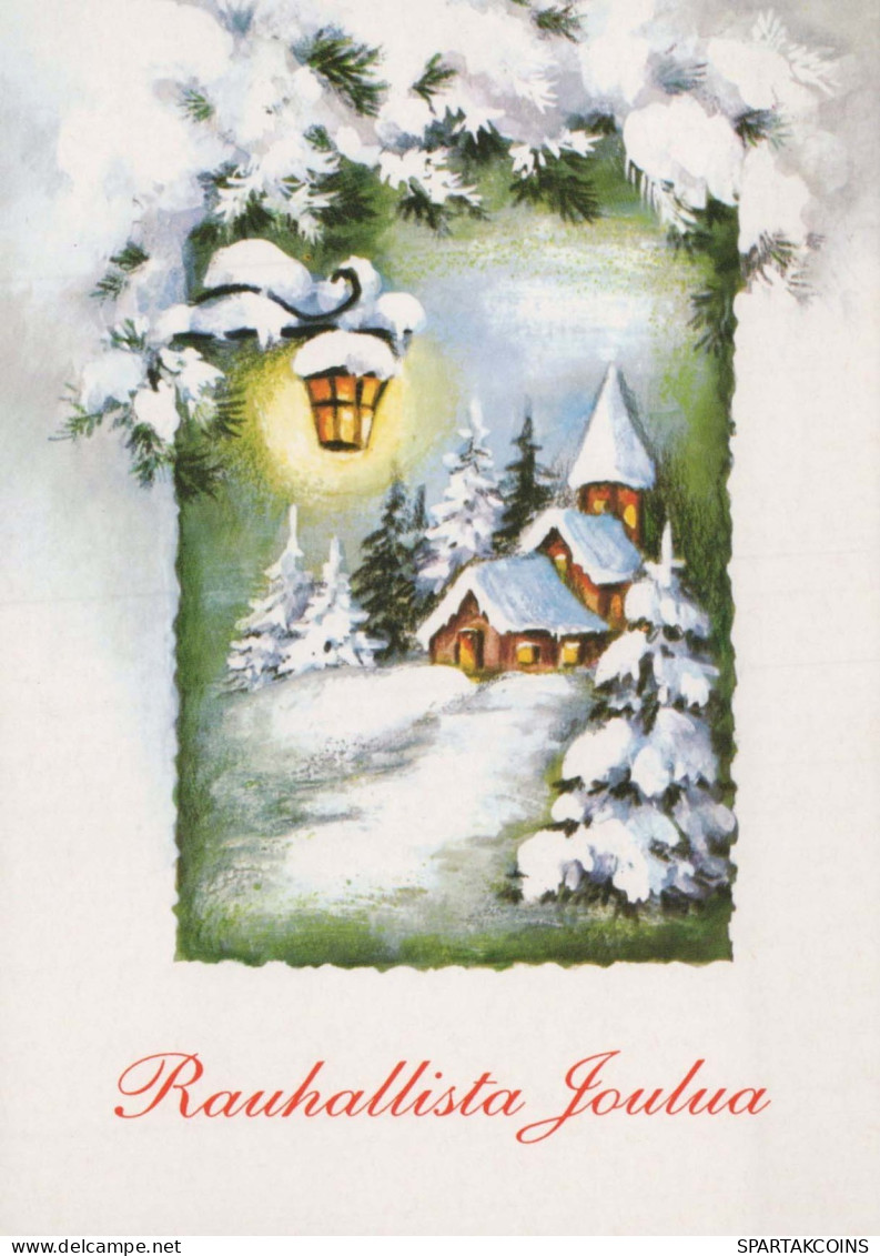 Neujahr Weihnachten KIRCHE Vintage Ansichtskarte Postkarte CPSM #PAY438.A - New Year