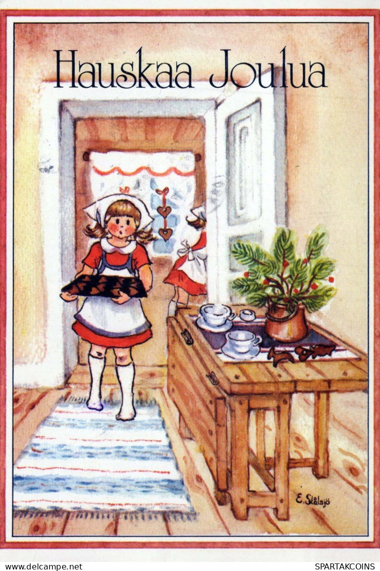 Bonne Année Noël ENFANTS Vintage Carte Postale CPSM #PAY262.A - New Year