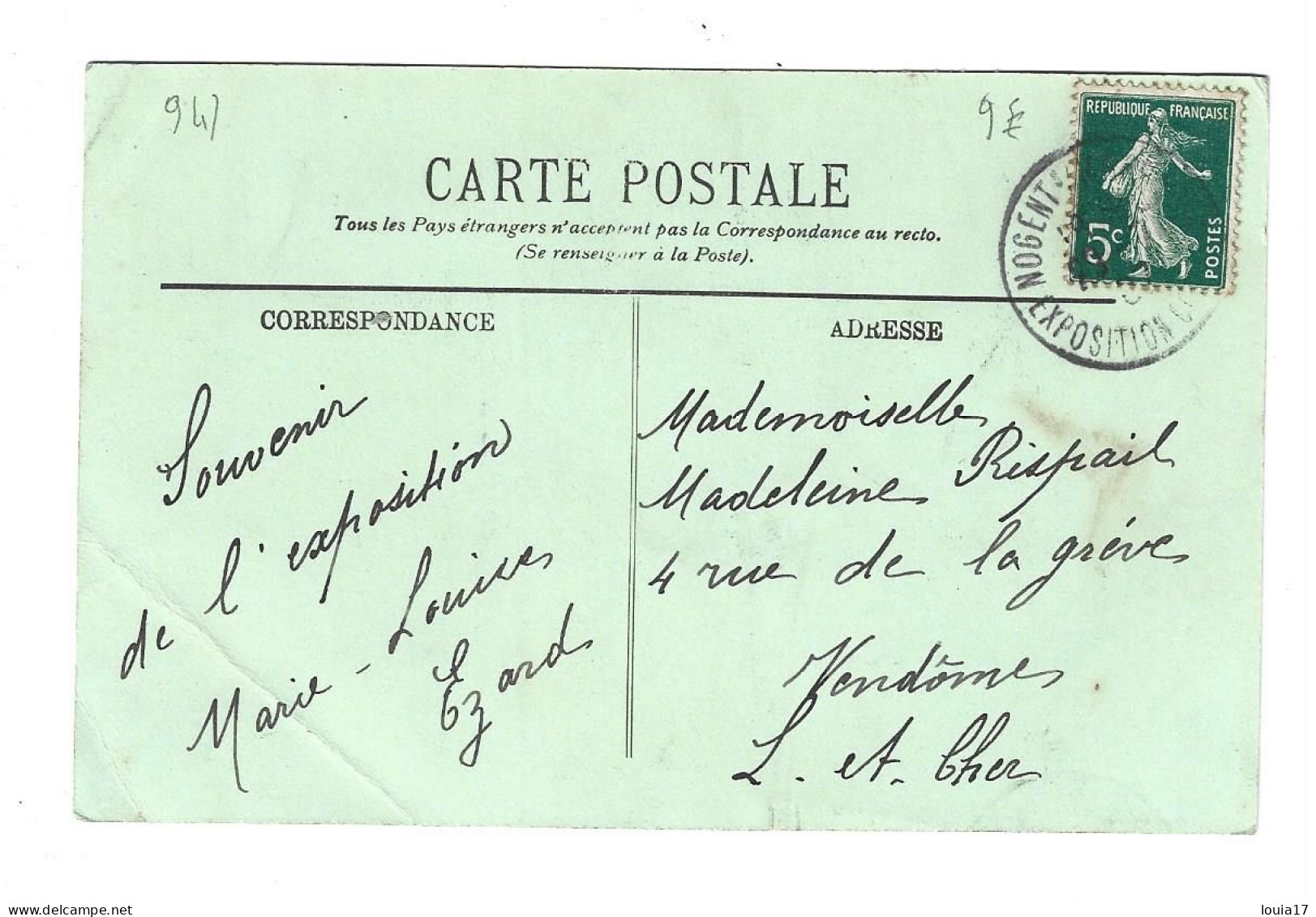 75 - Paris - Exposition Coloniale 1907 - Case Et Types Du Haut Tonkin - Expositions