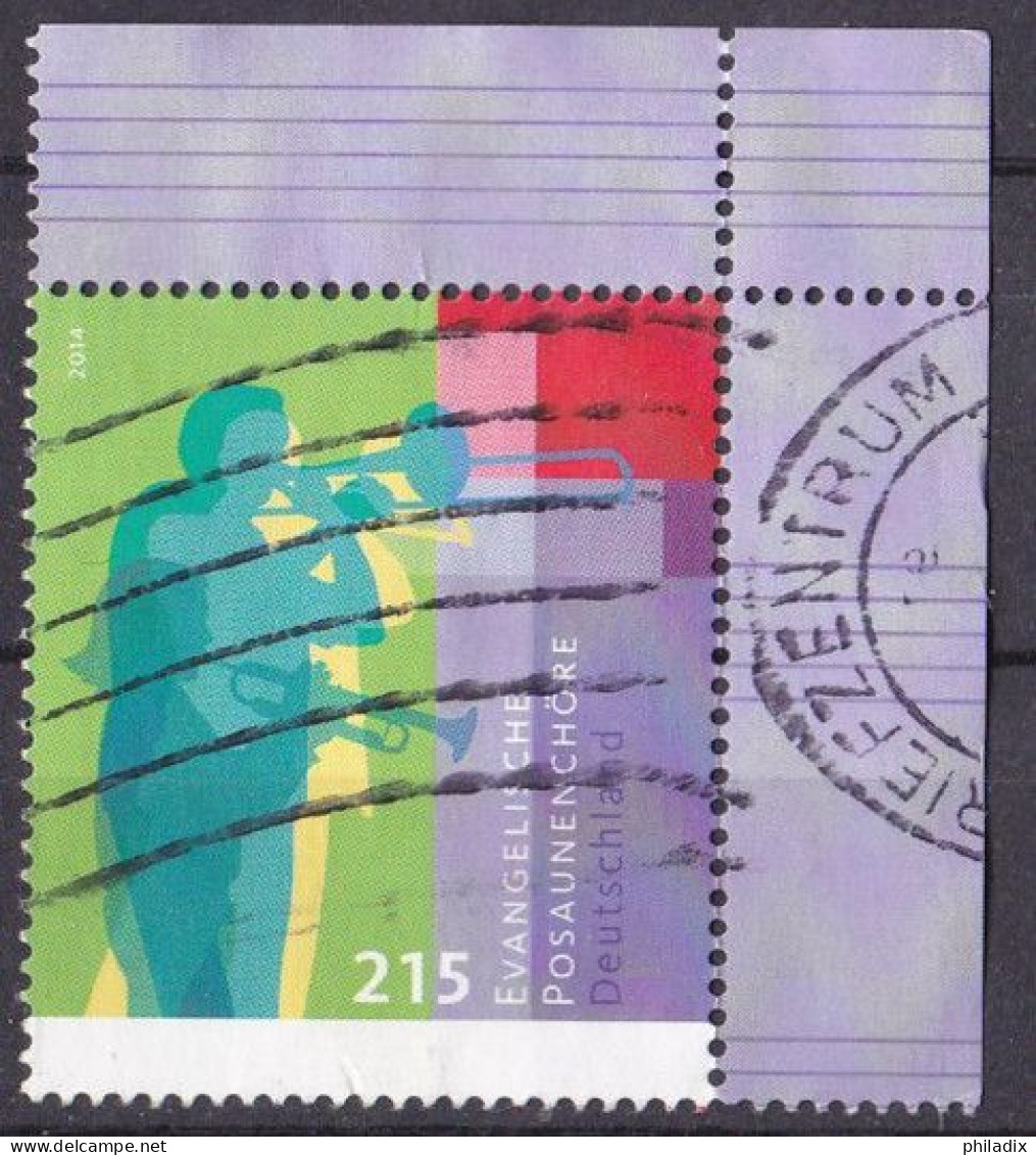 BRD 2014 Mi. Nr. 3065 O/used Eckrand (BRD1-6) - Used Stamps