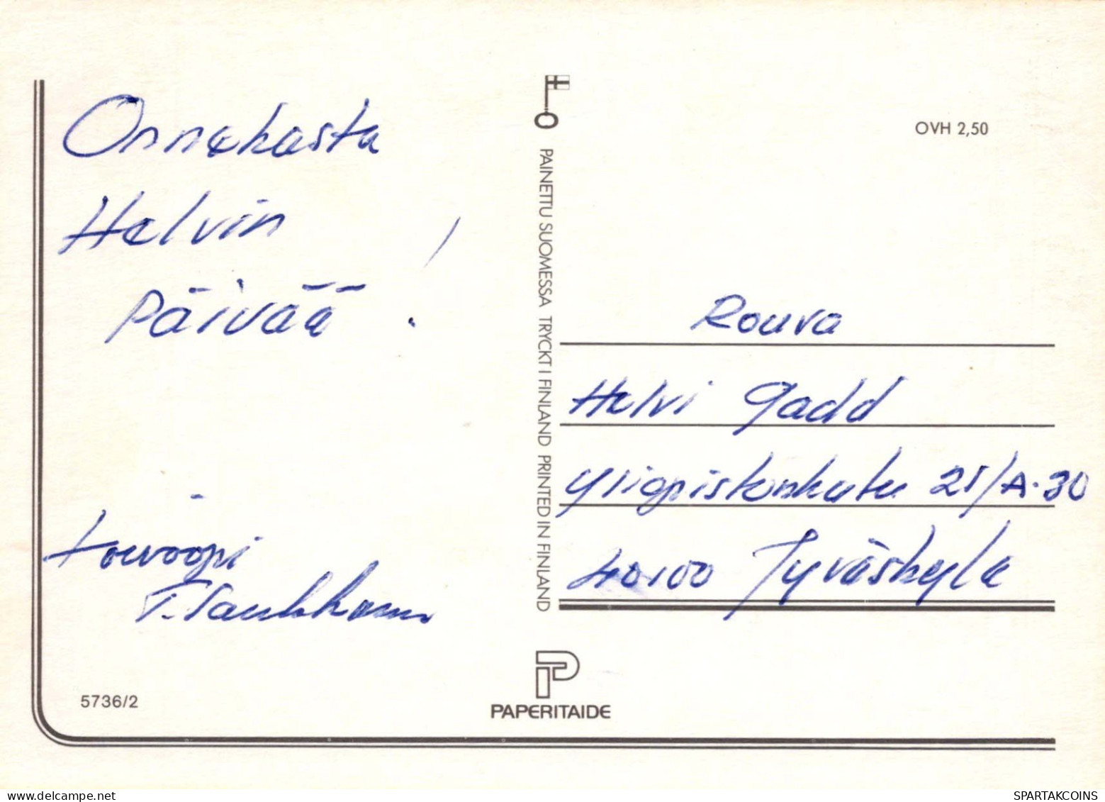 BURRO Animales Vintage Tarjeta Postal CPSM #PBR925.A - Asino