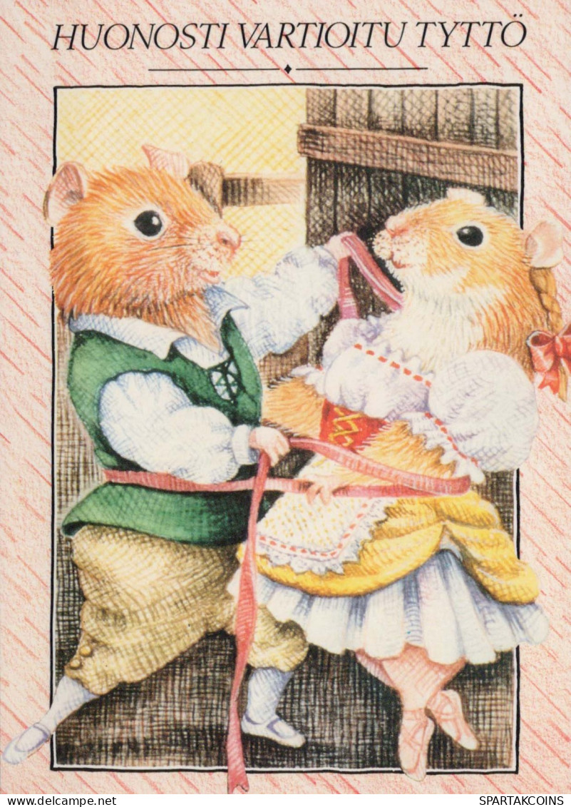 MOUSE Animale Vintage Cartolina CPSM #PBR366.A - Sonstige & Ohne Zuordnung