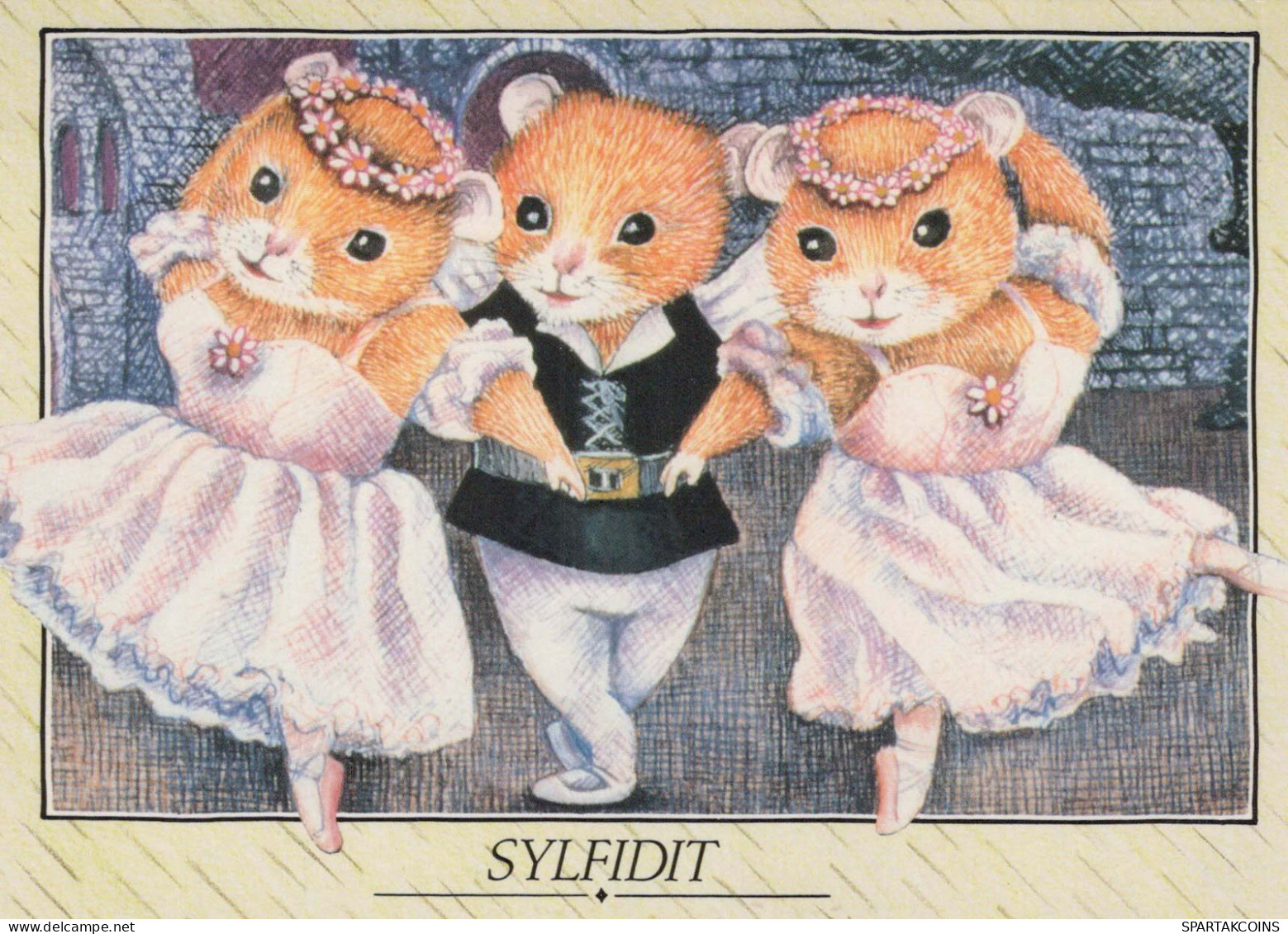 MOUSE Animals Vintage Postcard CPSM #PBR249.A - Andere & Zonder Classificatie