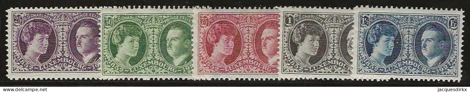 Luxembourg  .  Y&T   .   187/191  .   **    .    Neuf Avec Gomme Et SANS Charnière - Unused Stamps