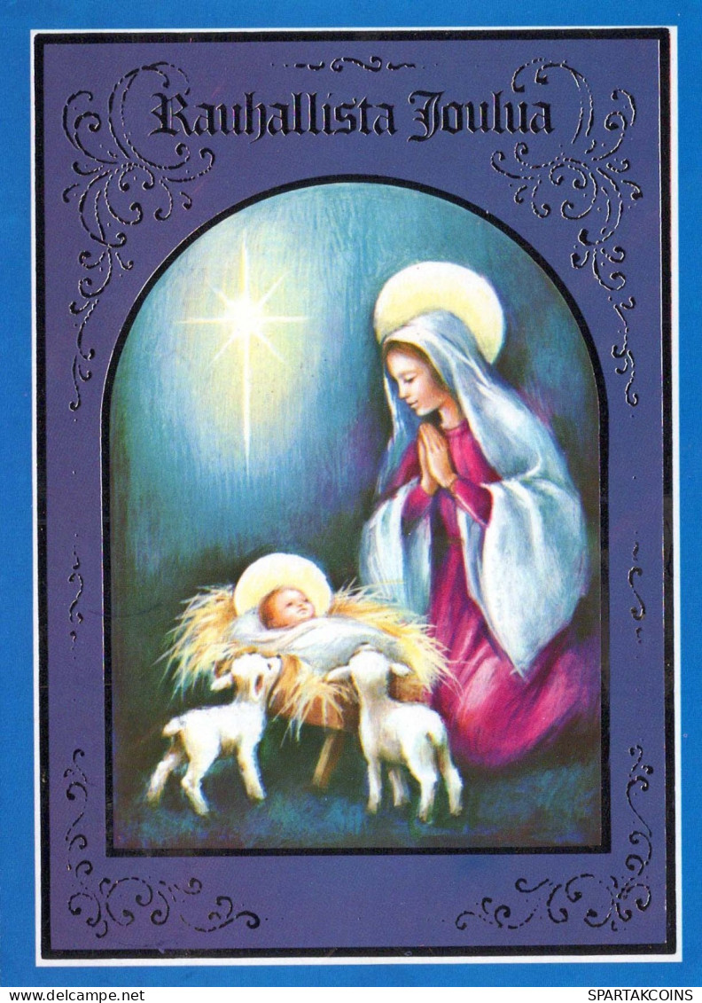 Virgen Mary Madonna Baby JESUS Religion Vintage Postcard CPSM #PBQ053.A - Jungfräuliche Marie Und Madona