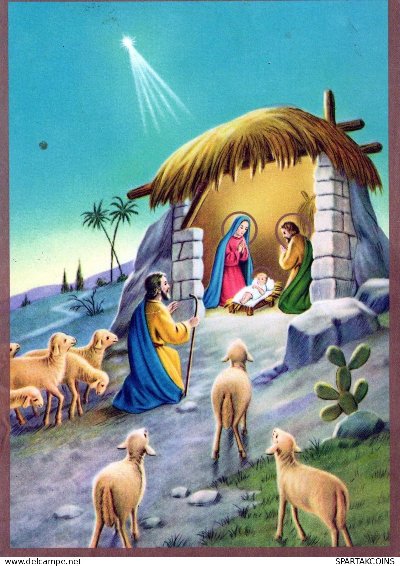 Jungfrau Maria Madonna Jesuskind Religion Vintage Ansichtskarte Postkarte CPSM #PBQ022.A - Jungfräuliche Marie Und Madona