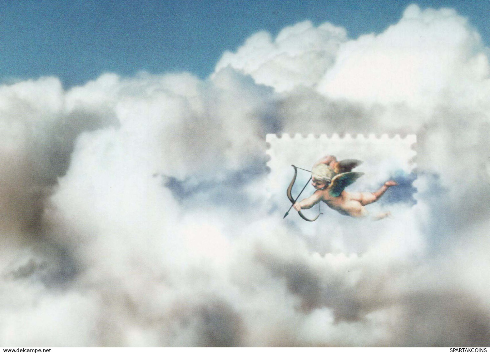 ANGELO Natale Vintage Cartolina CPSM #PBP429.A - Angels