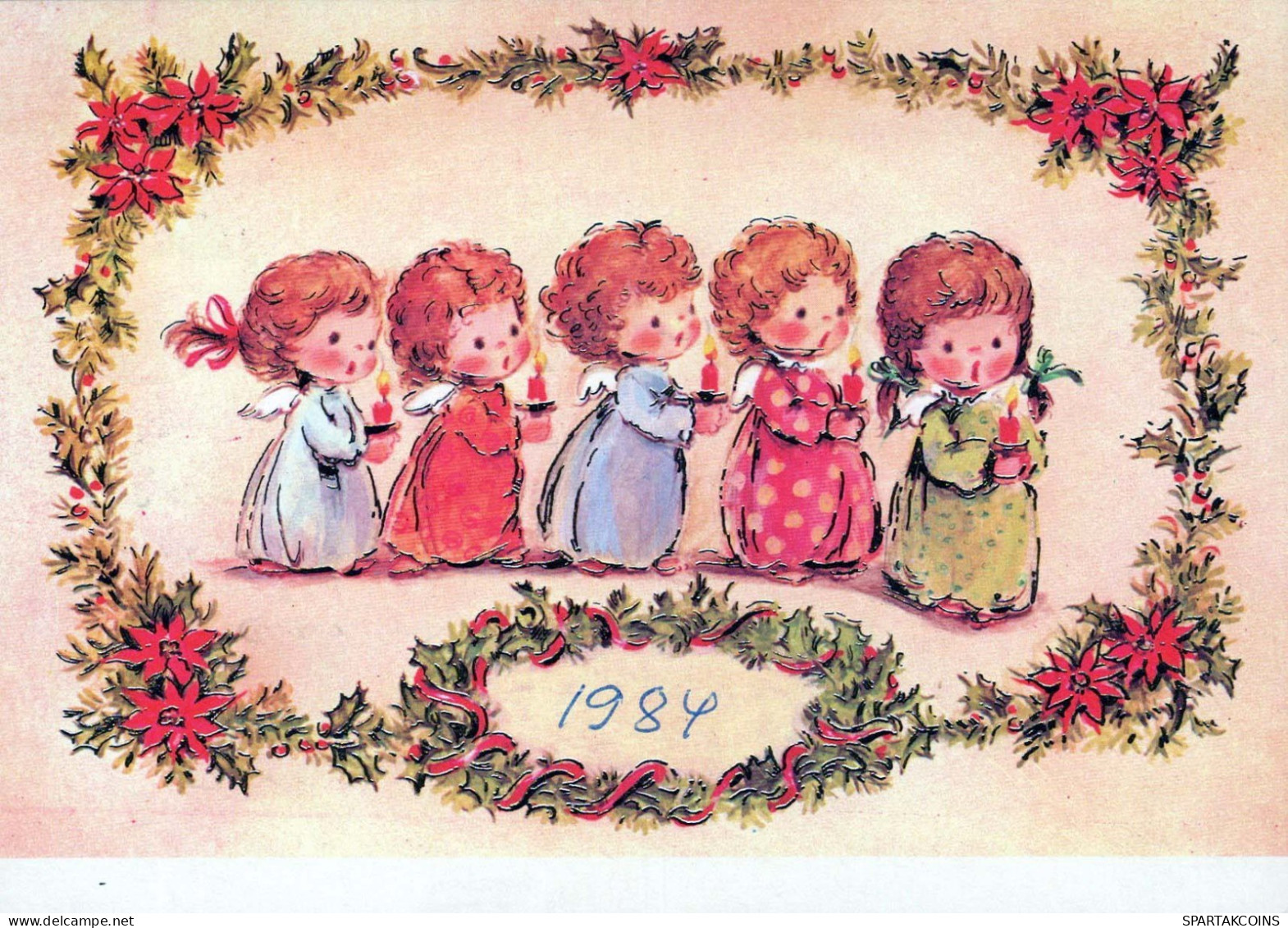 ÁNGEL Navidad Vintage Tarjeta Postal CPSM #PBP383.A - Engel