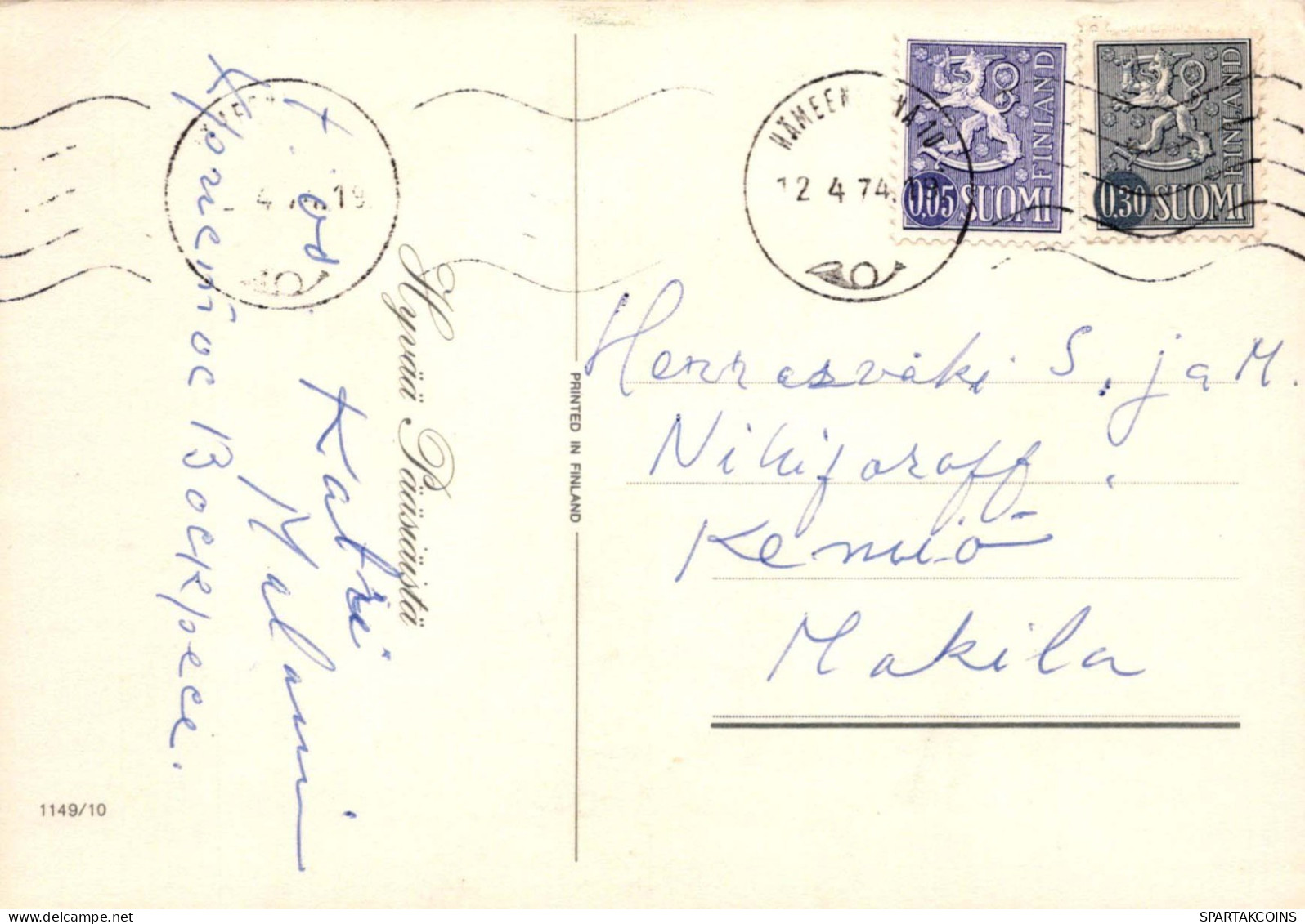 PÂQUES POULET ŒUF Vintage Carte Postale CPSM #PBO729.A - Ostern