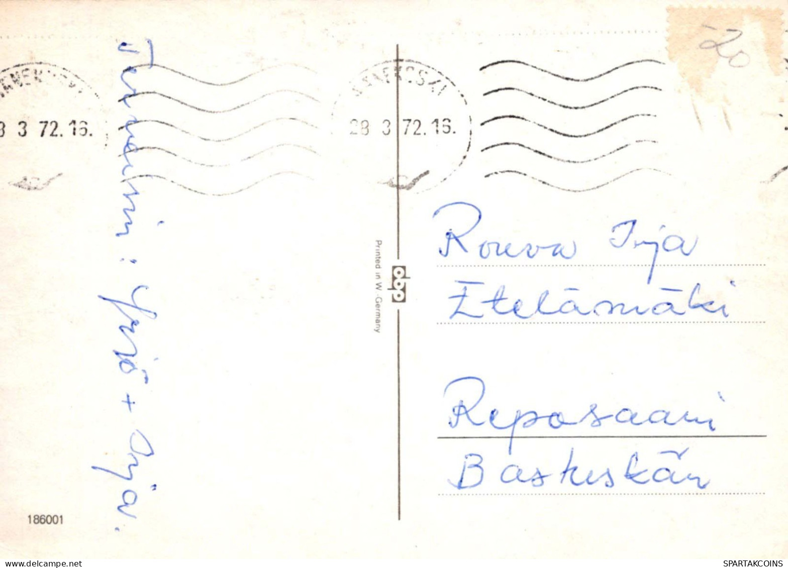 PÂQUES LAPIN Vintage Carte Postale CPSM #PBO374.A - Easter
