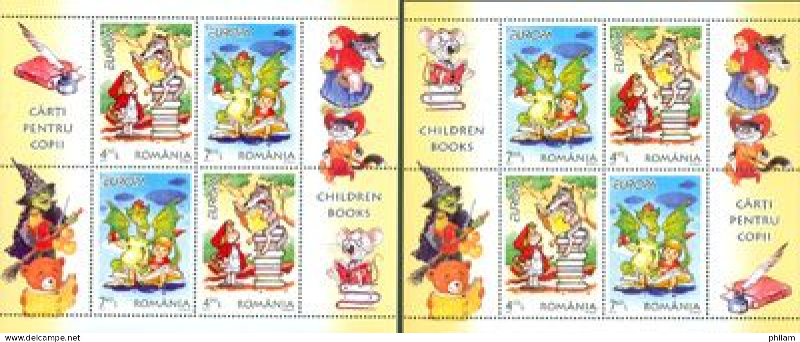 ROUMANIE 2010 - Europa - Livres Pour Enfants - 2 Blocs - Blocchi & Foglietti