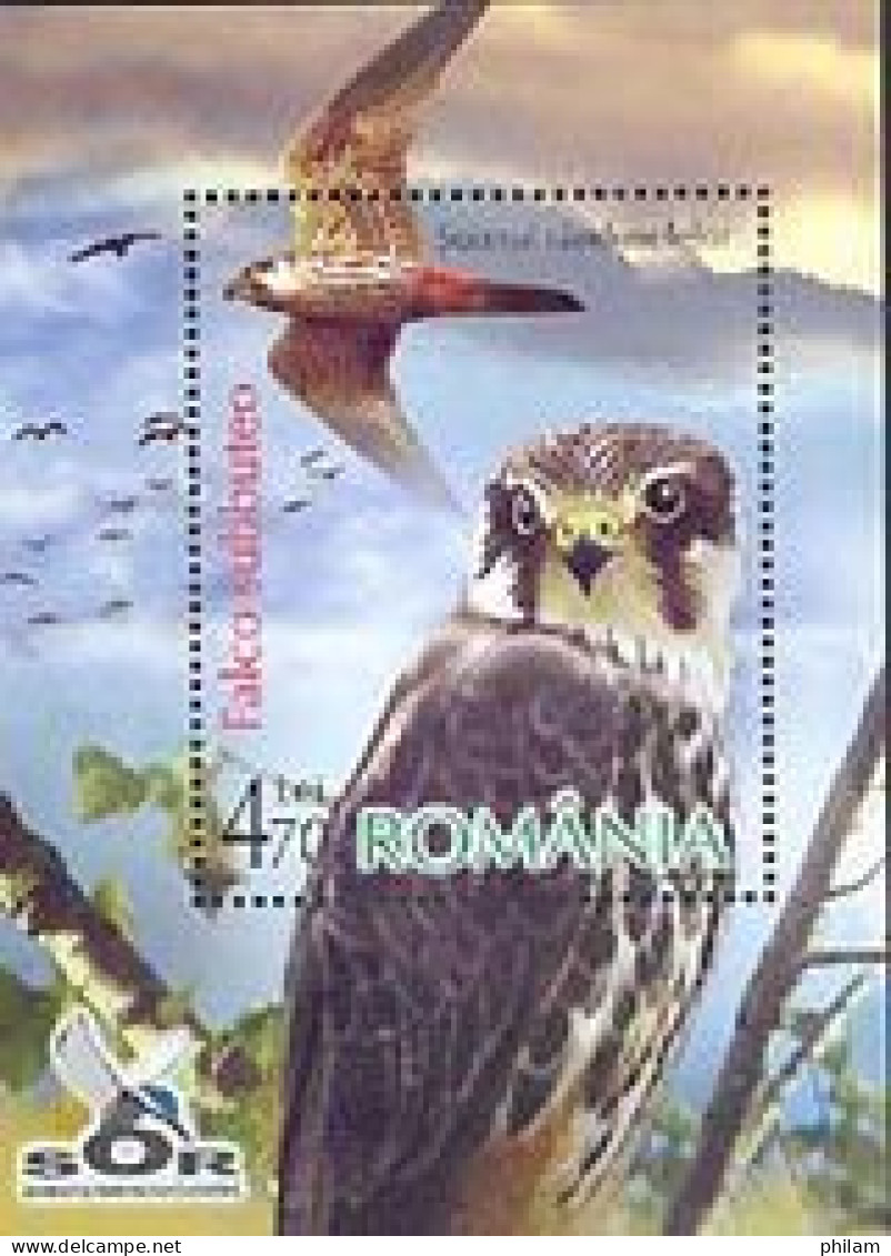 ROUMANIE 2007 - Oiseaux- Rapaces - Faucon - Bloc - Unused Stamps