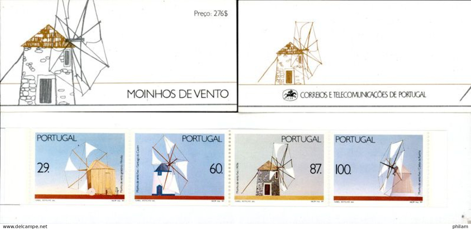 PORTUGAL 1989 - Moulins à Vents - Carnet - Postzegelboekjes