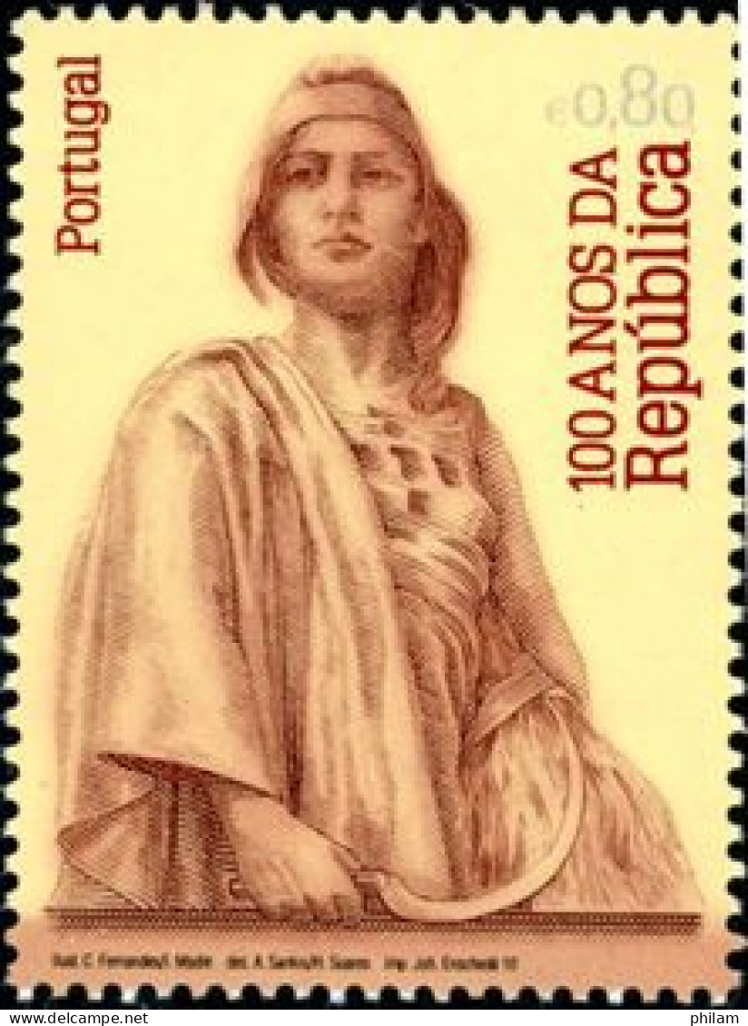 PORTUGAL 2010 - Centenaire De La République - Ceres - 1 V. - Unused Stamps