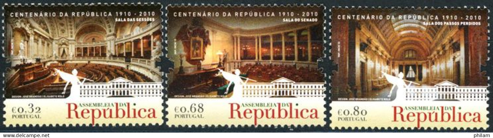 PORTUGAL 2010 - Assemblée De La République - 3 V. - Nuovi