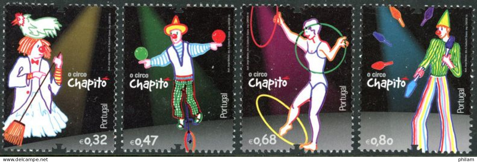 PORTUGAL 2010 - Le Cirque - 4 V. - Unused Stamps