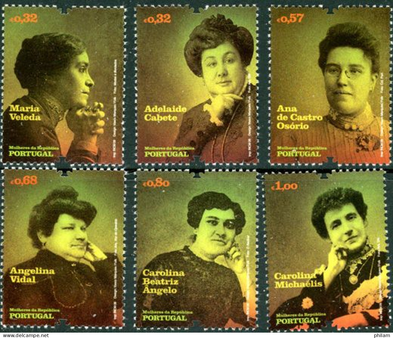 PORTUGAL 2009 - Femmes De La République - 6 V. - Unused Stamps