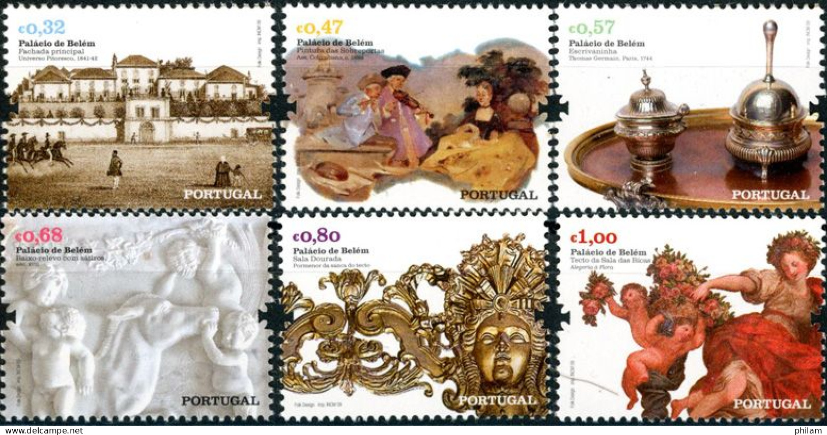 PORTUGAL 2009 - Palais De Belem - 6 V. - Unused Stamps