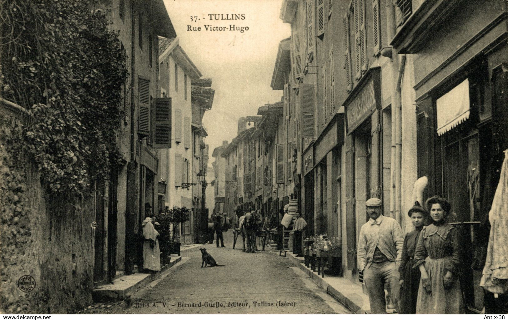 N81 - 38 - TULLINS - Isère - Rue Victor-Hugo - Tullins