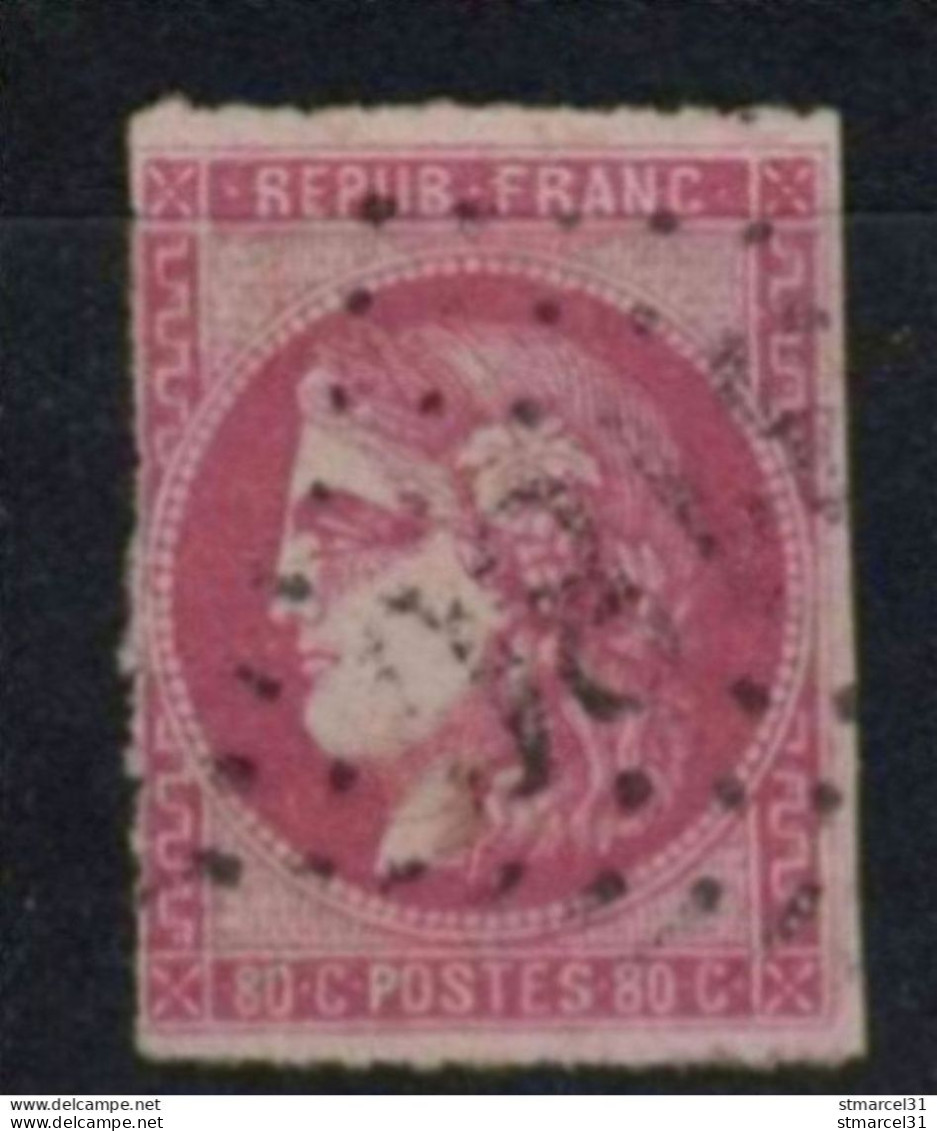 GRANDE RARETE Sur Ce N° "percé En Ligne" N°49 TBE Signé 2X - 1870 Ausgabe Bordeaux