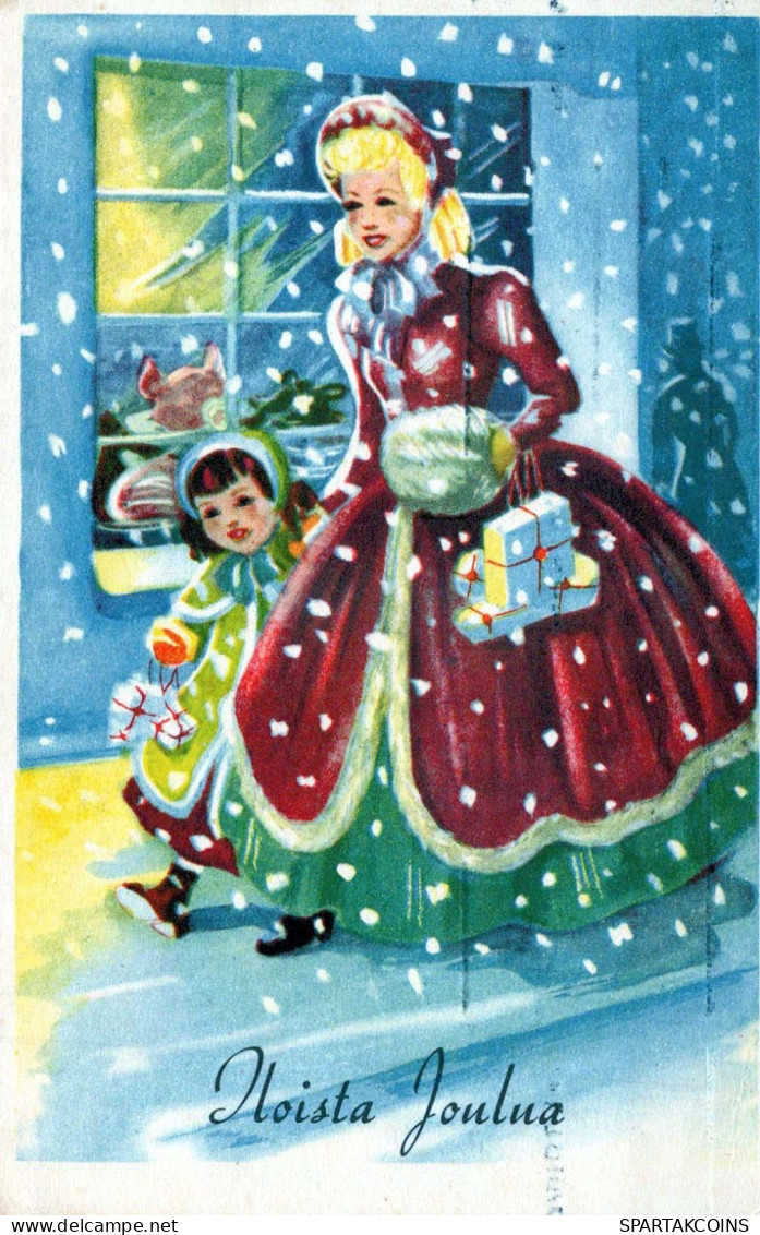 Neujahr Weihnachten KINDER Vintage Ansichtskarte Postkarte CPSMPF #PKD114.A - Nieuwjaar
