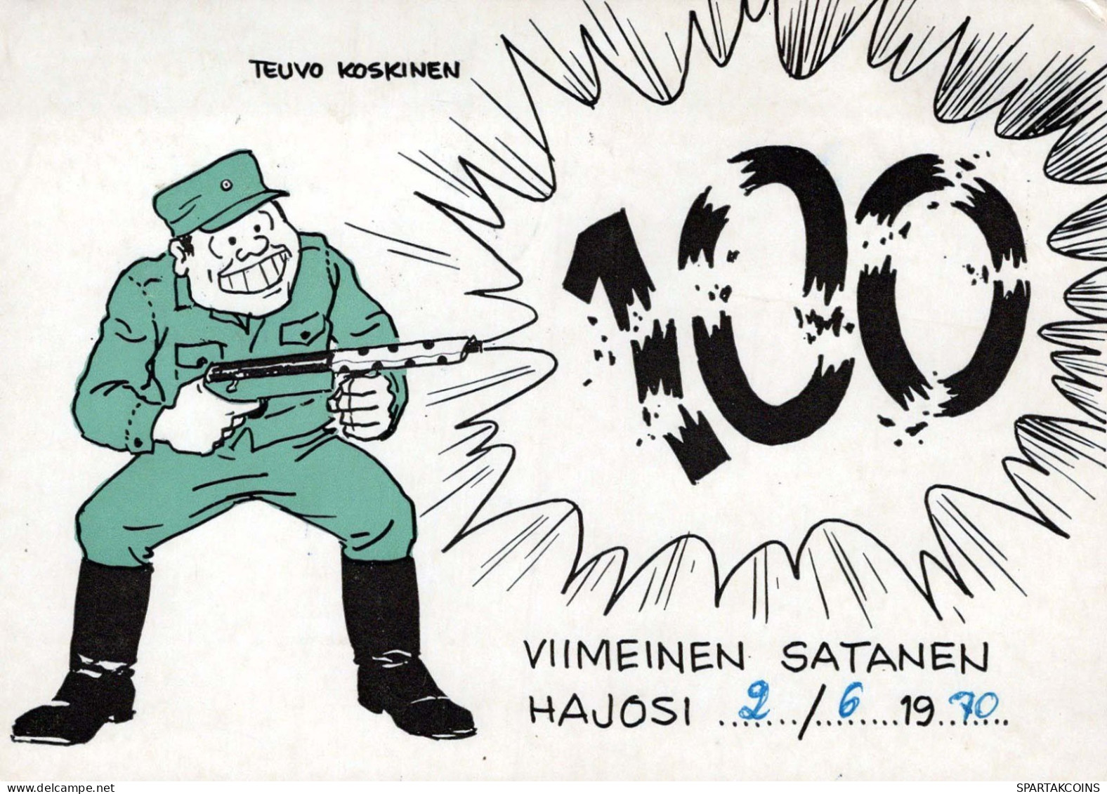 SOLDATI UMORISMO Militaria Vintage Cartolina CPSM #PBV945.A - Humour