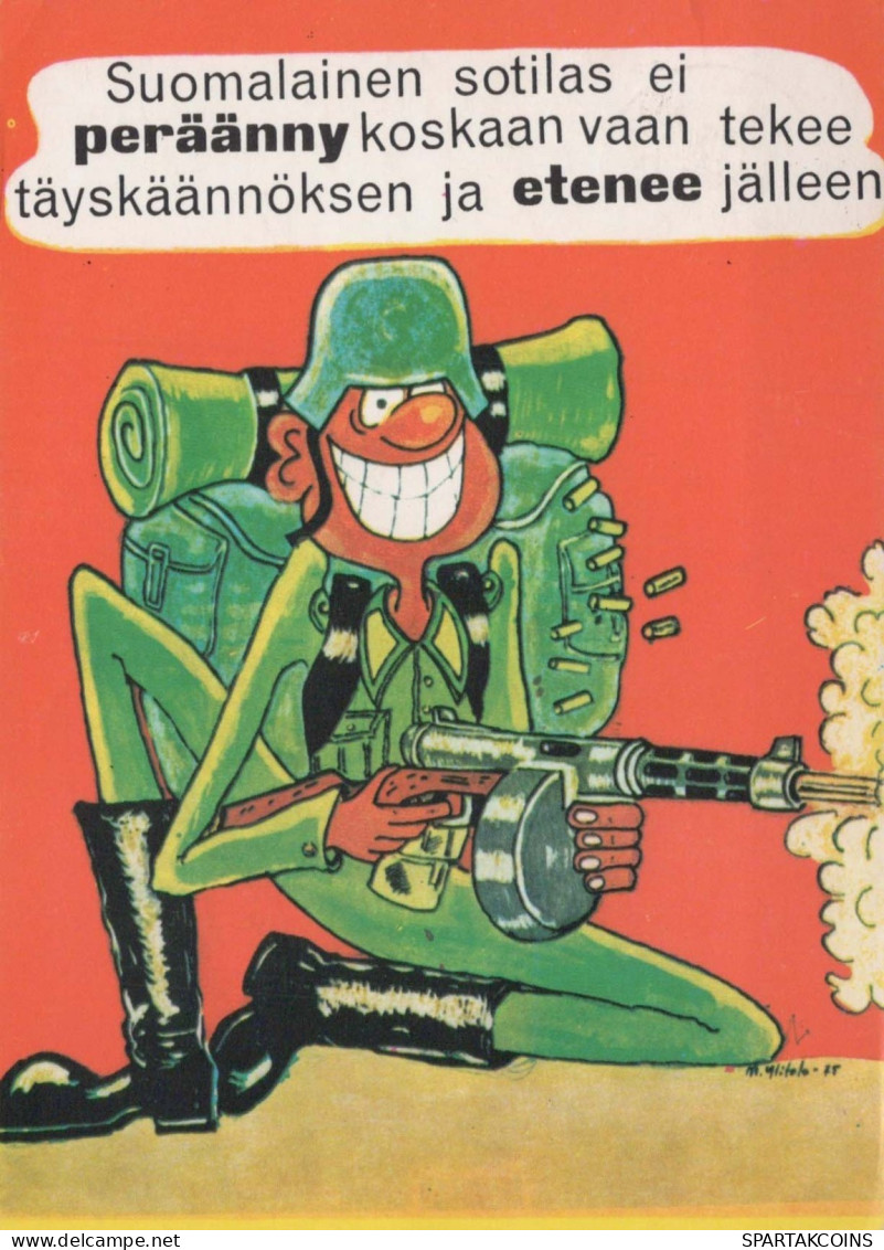 SOLDAT HUMOR Militaria Vintage Ansichtskarte Postkarte CPSM #PBV837.A - Humorísticas