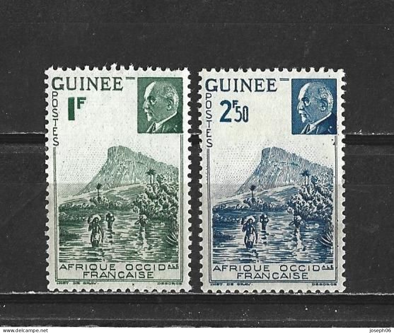 GUINEE   1941   Y.T. N° 176  177  NEUF* - Unused Stamps